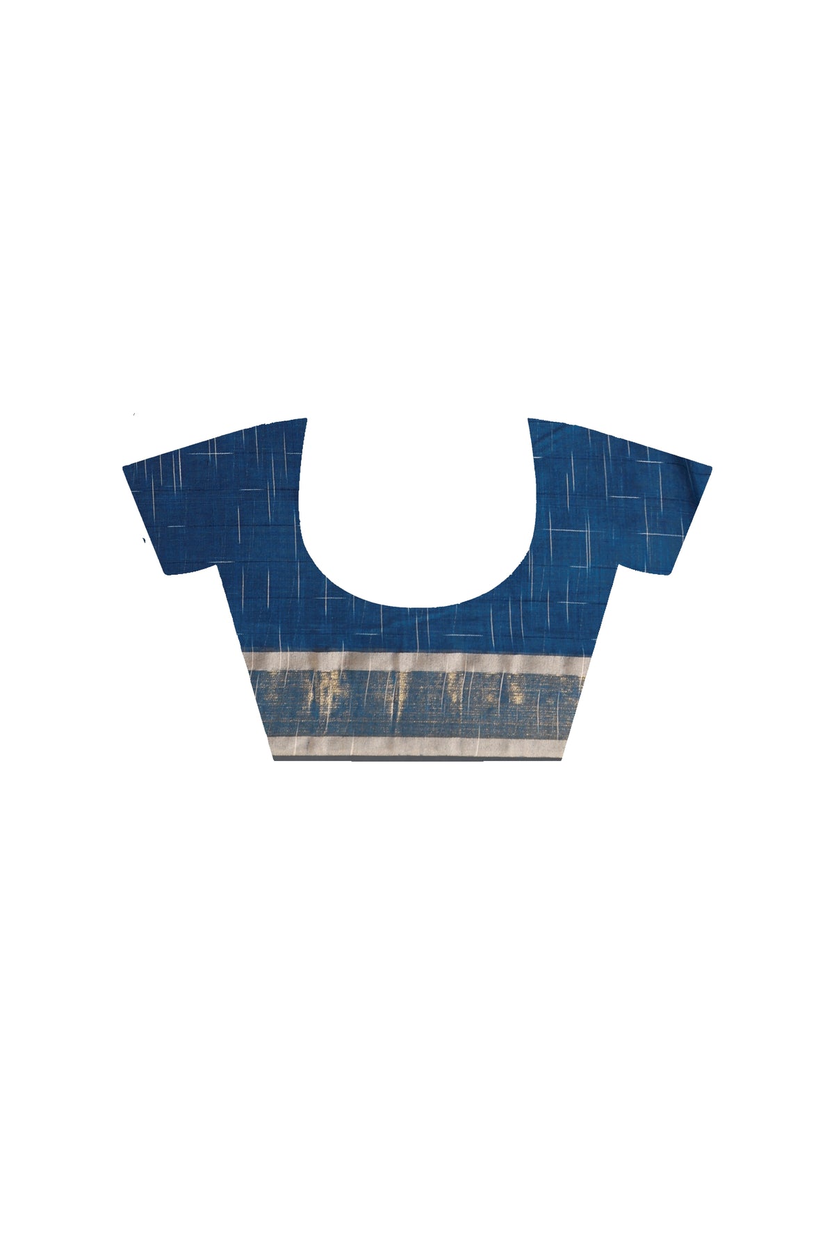 Mercerised Cotton Tissue Anchol Saree with Blouse Piece